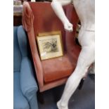 A 19th.C.HIGH WING BACK ARMCHAIR.