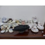 A ROYAL ALBERT TEA SERVICE AND OTHER CHINAWARE.