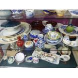 A LARGE QTY OF CHINA,GLASS,ETC.