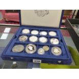 A QTY OF PROOF SILVER COINS,ETC.