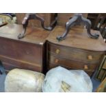 TWO 19th.C.MAHOGANY COMMODES.