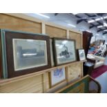 TWO VINTAGE PHOTOGRAPHS AND VARIOUS PRINTS.