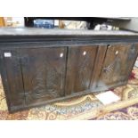 A 17th.C.OAK WALL CABINET.