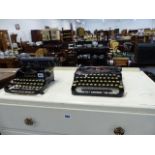 A CORONA FOLDING TYPEWRITER AND VARIOUS OTHERS.
