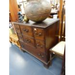 A GEORGIAN MAHOGANY WASHSTAND CABINET.