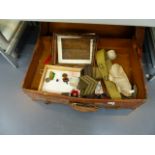 A BOX OF MILITARIA.