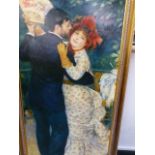 A GILT FRAMED PRINT AFTER RENOIR.