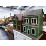 TWO VINTAGE DOLLS HOUSES.