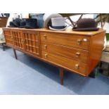 A RETRO TEAK SIDEBOARD.