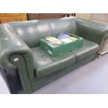 A CHESTERFIELD SETTEE.