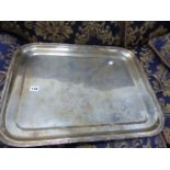 A SILVER PLATED TRAY.