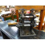 A GOOD QUALITY SILVER SMITH'S ROLLING MACHINE.