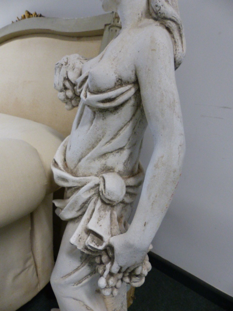 TWO LARGE CLASSICAL STYLE GARDEN FIGURES. - Image 8 of 10