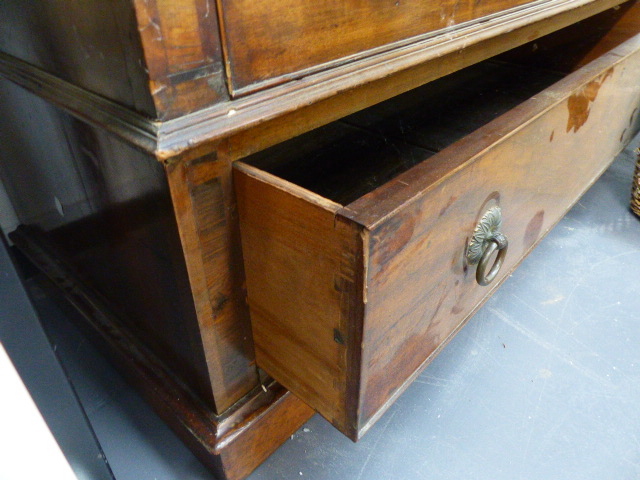 AN EARLY 19th.C.MAHOGANY WARDROBE. - Image 9 of 16