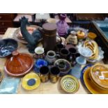A QTY OF POTTERY WARES.