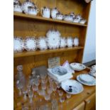 VARIOUS CHINA AND GLASSWARES.