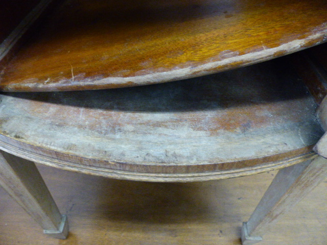 AN EDWARDIAN INLAID BEDSIDE CABINET. - Image 12 of 12