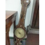 A ROSEWOOD CASED BAROMETER.