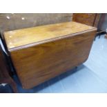 A MAHOGANY DROP LEAF TABLE.