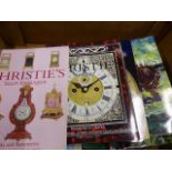 A QTY OF CHRISTIES AND SOTHEBYS CATALOGUES.