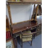 TWO VICTORIAN SIDE TABLES.