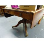 A GEORGIAN MAHOGANY SOFA TABLE.