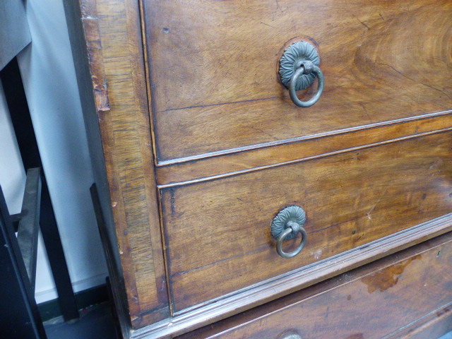 AN EARLY 19th.C.MAHOGANY WARDROBE. - Image 7 of 16