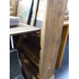 A PINE DRESSER RACK.