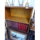 A SMALL BOOKCASE.