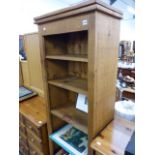 A LARGE PINE BOOKCASE.