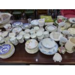 A QTY OF EDWARDINA TEA WARES AND ORNAMENTAL ITEMS,ETC.