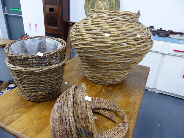 A QTY OF BASKETS.