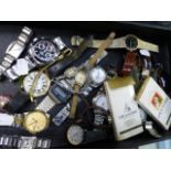 A QUANTITY OF WATCHES ETC.