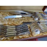 A CONTINENTAL CUTLERY SET.