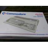 A RARE COMMODORE AMIGA 500 COMPUTER.