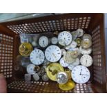 A COLLECTION OF POCKET WATCH AND OTHER WATCH MOVEMENTS.