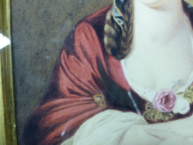 18th/19th.C. ENGLISH SCHOOL. PORTRAIT OF A LADY, WATERCOLOUR. 24 x 18cms. - Image 20 of 21