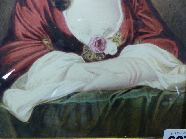 18th/19th.C. ENGLISH SCHOOL. PORTRAIT OF A LADY, WATERCOLOUR. 24 x 18cms. - Image 21 of 21