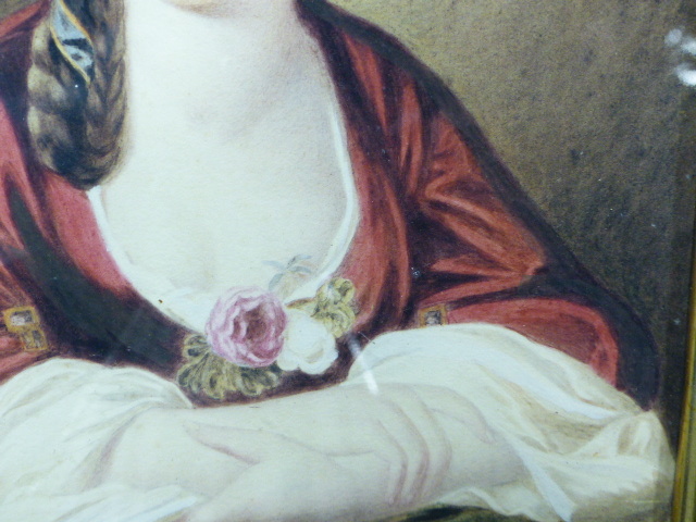 18th/19th.C. ENGLISH SCHOOL. PORTRAIT OF A LADY, WATERCOLOUR. 24 x 18cms. - Image 19 of 21