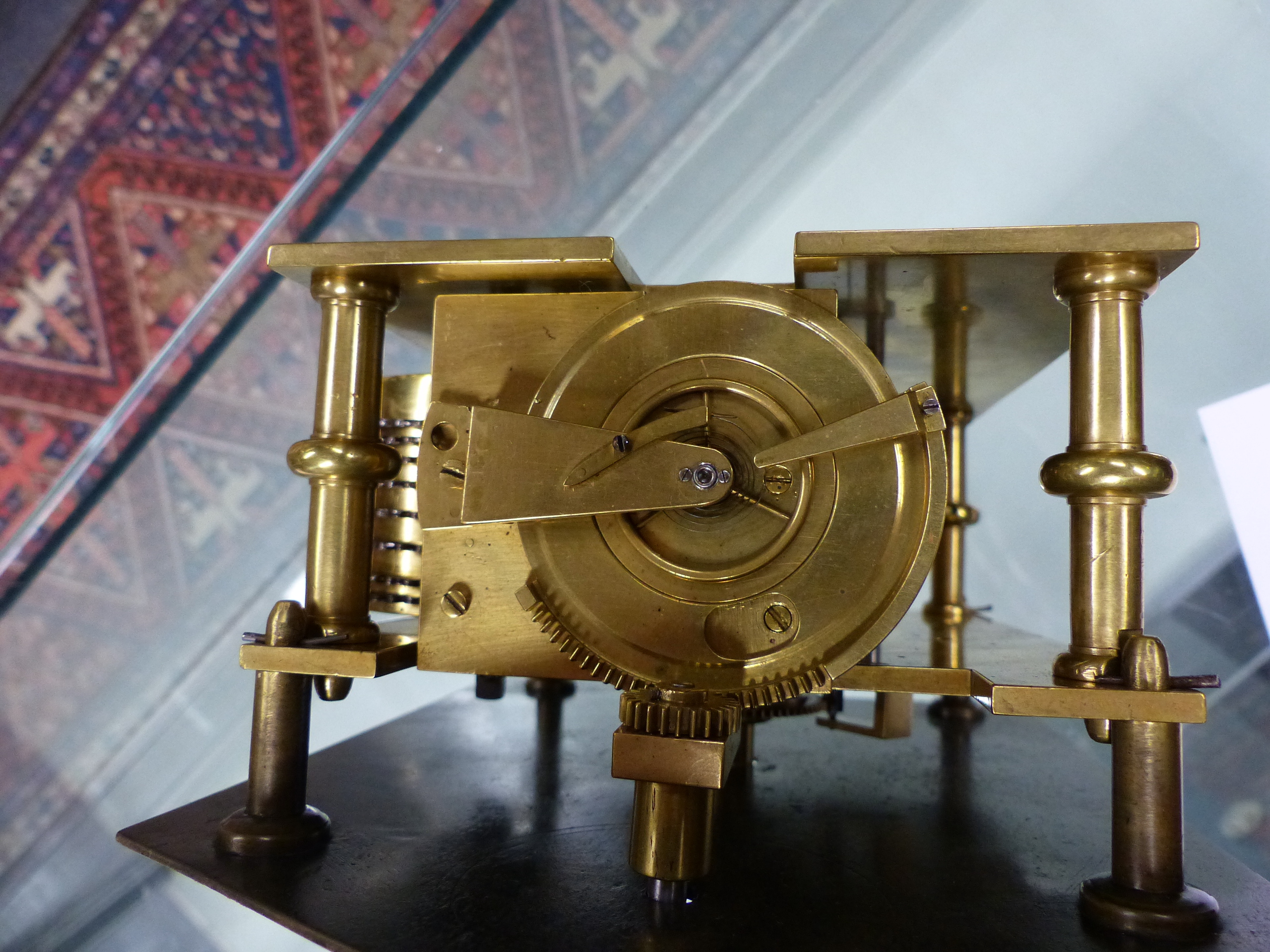 VULLIAMY,LONDON . A LATE GEORGIAN MAHOGANY AND EBONY INLAID BRACKET CLOCK. PLAIN SILVERED DIAL - Image 30 of 39