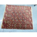 ANTIQUE TEKKE BOKHARA RUG. 116 x 103cms.