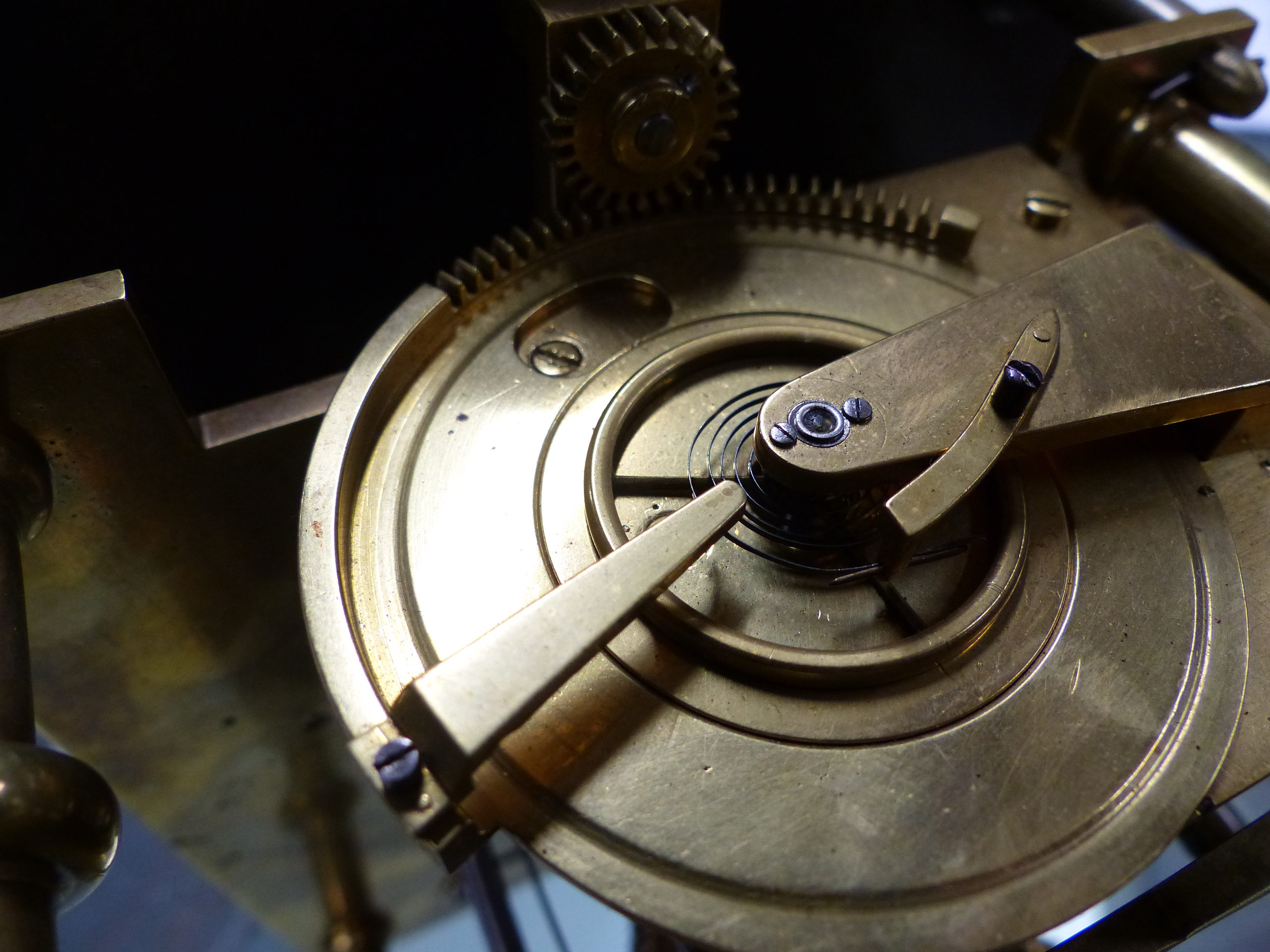 VULLIAMY,LONDON . A LATE GEORGIAN MAHOGANY AND EBONY INLAID BRACKET CLOCK. PLAIN SILVERED DIAL - Image 32 of 39