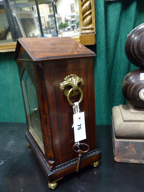 VULLIAMY,LONDON . A LATE GEORGIAN MAHOGANY AND EBONY INLAID BRACKET CLOCK. PLAIN SILVERED DIAL - Image 7 of 39