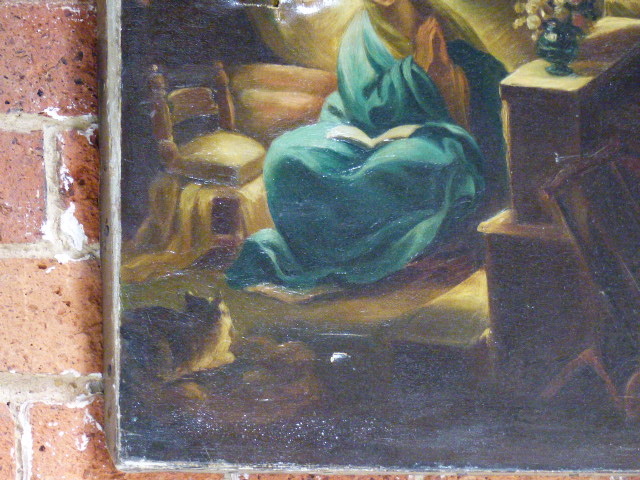 ITALIAN SCHOOL AFTER THE OLD MASTERS A RELIGIOUS SCENE OF MARY AND OTHER FIGURES OIL ON CANVAS, - Image 11 of 15