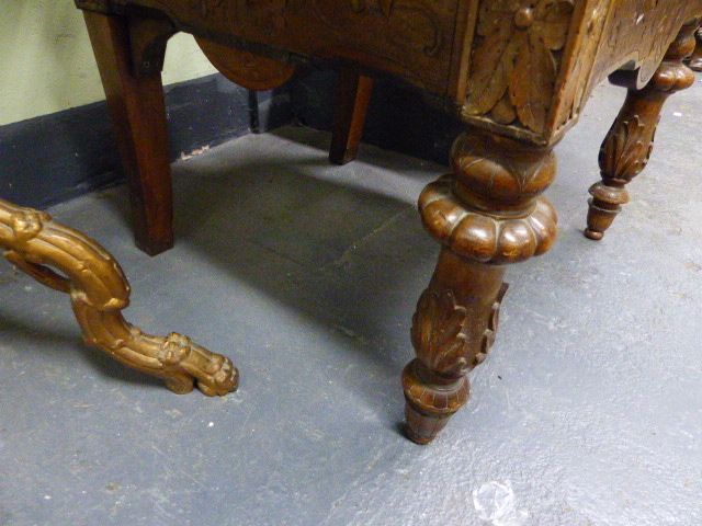 A 19th.C.SWISS BLACK FOREST CARVED AND INLAID ARMCHAIR WITH UNUSUAL SPRUNG SEAT AND INTEGRAL - Image 38 of 48