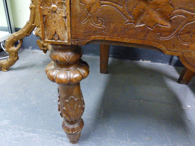 A 19th.C.SWISS BLACK FOREST CARVED AND INLAID ARMCHAIR WITH UNUSUAL SPRUNG SEAT AND INTEGRAL - Image 35 of 48