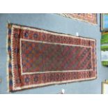 ANTIQUE BELOUCH RUG. 175 x 90cms.