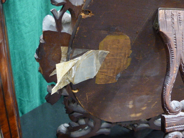 A 19th.C.CARVED BLACK FOREST TYPE EASEL BACK FRAME CONTAINING A WATERCOLOUR PORTRAIT OF A YOUNG - Image 13 of 15