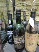 PORT, NINE BOTTLES TO INCLUDE CROFT, TAYLORS AND WARRES TOGETHER WITH SIX UNLABELLED BOTTLES.