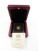 A 2011 GOLD BRITISH ISLES, ROYAL WEDDING PROOF £1 SOVEREIGN.